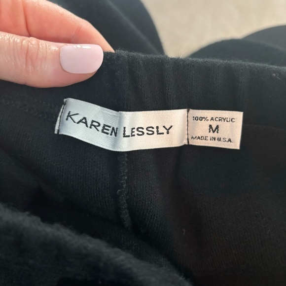 Karen Lessly Black Long Skirt Maxi Winter Fall M - Picture 5 of 7